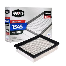 Super Tech 1545 Engine Air Filter, Replacement Filter for GM or Chevrolet