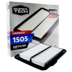 Super Tech 1505 Engine Air Filter, Replacement Filter for GM or Chevrolet