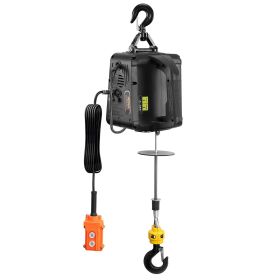 VEVOR 3-in-1 Electric Hoist Winch, 1100 lbs 1500W Portable Power Winch Crane, 22.9 ft Lifting Height, 13 ft/min with Wired and Wireless Remote Control