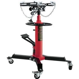 VEVOR Transmission Jack,3/5 Ton/1322 lbs Capacity Hydraulic Telescopic Transmission Jack, 2-Stage Floor Jack Stand with Foot Pedal, 360Â° Swivel Wheel