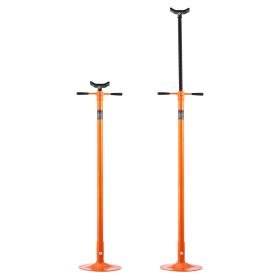 VEVOR Underhoist Support Stand, 3/4 Ton Capacity Under Hoist Jack Stand, Lifting from 52.8" to 76", Bearing Mounted Spin Handle Pole Jack