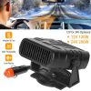 12V 120W Portable Car Heater Heating Fan 2 in 1 Defroster Demister Windshield Heater Automotive Cooling Fan