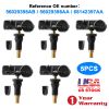 5PCS Tire Pressure Sensor TPMS Tire Pressure Monitoring System Sensor for Jeep Chrysler Dodge Ram