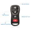 2 Keyless Entry Car Key Remote Key Fob Case Button Pad Replacement for 2002-2006 Nissan Altima KBRASTU15