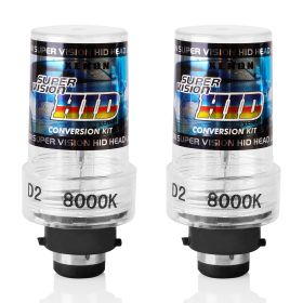 2PCS D2C/D2S HID Xenon Light Bulbs 35W 8000K 3500LM Headlight Replacement Bulbs