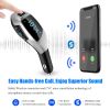 Car FM Wireless Transmitter USB Charge Hands-free Call MP3 Player Supports U Disk TF Card Reading