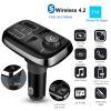 Car Wireless FM Transmitter Dual USB Charger Hand-Free Call MP3 Player Kit AUX Input TF Card USB Flash Drive