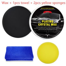 Car Diamond Crystal Wax Black Wax Coating Waxing Polishing Sewage Crystal Hard Wax (Option: Black-Set1)