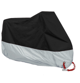 Waterproof Motorcycle Cover (Option: Black silver-M)