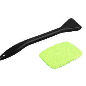 Car Window Cleaner Brush Kit Windshield Wiper Microfiber Wiper Cleaner Cleaning Brush Auto Cleaning Wash Tool With Long Handle (Option: default)