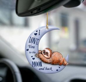 Car Pendant Sleeping Dog Angel Home Decor Acrylic Showcase Hanging Ornaments For Doors (Option: 4Style)