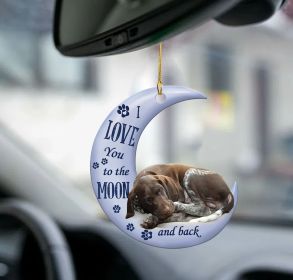 Car Pendant Sleeping Dog Angel Home Decor Acrylic Showcase Hanging Ornaments For Doors (Option: 1Style)