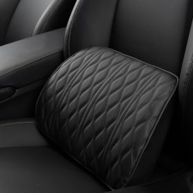 Car headrest, car neck pillow, backrest, car seat, universal car lumbar support set (Option: Black waist)