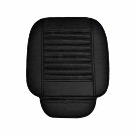 3D Universal PU Leather Car Seat Cover Breathable Pad Mat For Auto Chair Cushion (Color: Black)