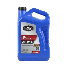 Super Tech High Mileage SAE 10W-30 Motor Oil, 5 Quarts (Brand: Super Tech)