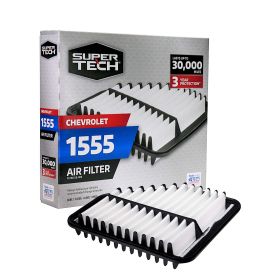 Super Tech Engine Air Filter, 1555, Replacement Filter for GM or Chevrolet (Brand: Super Tech)