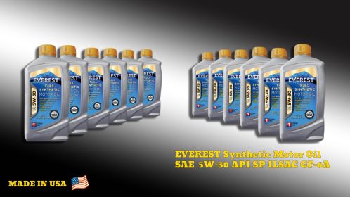 Full Synthetic Motor Oil , Ultra High -Performance Formulation (EVEREST: FULL SYNT,5W-30 API SP / ILSAC GF-6A ,1QUART /PACK OF 12)