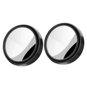 Adjustable Blind Spot Mirror 2 PC Set (Color: Black)