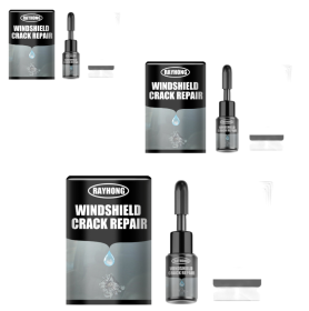 Rayhong Automotive Windshield Crack Repair Fluid Windshield Adhesive Crack Repair Agent (Quantity: 3PCS)