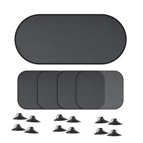 Car Sunshade Covers Cover Universal Windscreen Folding Visor Reflector Windshield Auto Window Sun Shade Protector Accessories (Set: 5pcs mixed set)