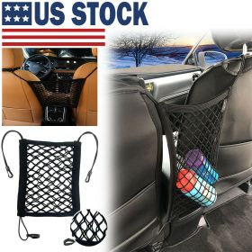 Universal Car Trunk Storage Net Bag Cargo Back Seat Mesh Organizer Holder Mesh (Color: Black)